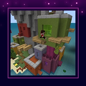 New on Java Realms! The image shows a player parkouring up an island