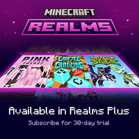 Available in Realms Plus February: Pink Frenzy, Craftee Crafting, and Dragon Skies. Subscribe for a 10-day trial!